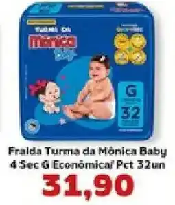 Supermercados Tauste Fralda turma da mônica baby oferta