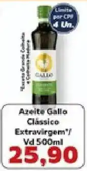 Supermercados Tauste Azeite gallo classico extravirgem oferta