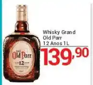 X Supermercados Whisky Grand Old Parr 12 Anos oferta