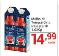X Supermercados molho de tomate cirio passata tp oferta
