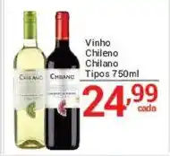 X Supermercados Vinho Chileno Chilano oferta