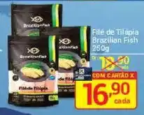 X Supermercados File de Tilápia Brazilian Fish oferta