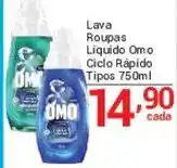 X Supermercados Lava Roupas Líquido Omo Ciclo Rápido Tipos oferta