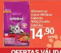 X Supermercados Alimento p/ Gatos Whiskas Sabores oferta