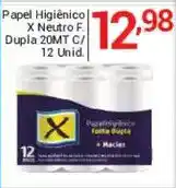 X Supermercados Papel Higiênico X Neutro F oferta