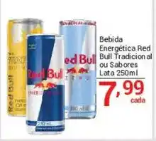 X Supermercados Bebida Energetica Red Bull Tradicional ou Sabores oferta