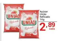 X Supermercados Açúcar União Refinado oferta