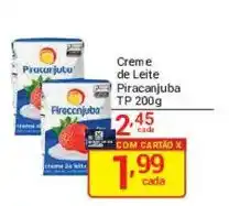 X Supermercados Crem e de Leite Piracanjuba oferta