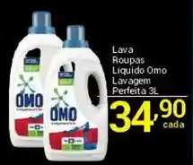 X Supermercados Lava Roupas Líquido Omo Lavagem Perfeita oferta