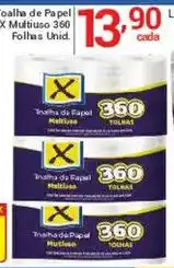 X Supermercados Trilha de Papel Multiuso oferta