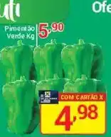 X Supermercados Pimentão Verde oferta