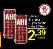X Supermercados Cerveja Brahma Duplo Malte oferta
