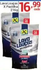 X Supermercados Lava Louças X Pastilha oferta