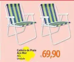 Atacadão Mor - cadeira de praia aço oferta
