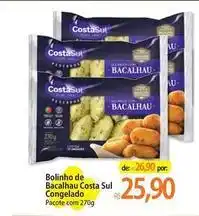 Atacadão Costa sul - bolinho de bacalhau sul congelado oferta