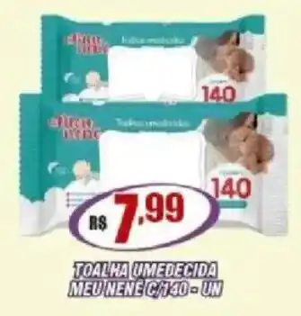 Toalha umedecida meu nené