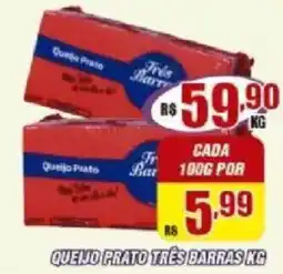 Violeta Supermercados queijo prato três barras oferta