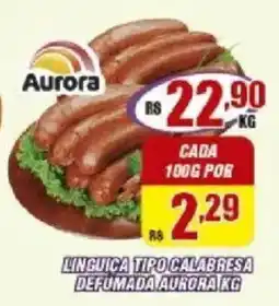 Violeta Supermercados linguica tipo calabresa defumada aurora oferta