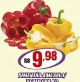 Violeta Supermercados pimentão amarelo/vermelho oferta