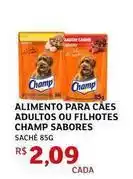 Assaí Atacadista Champ - alimento para caes adultos ou filhotes sabores oferta
