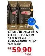 Assaí Atacadista Confiança - alimento para caes adultos premium sabor carne e cereais oferta
