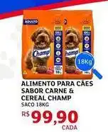 Assaí Atacadista Champ - alimento para caes sabor carne & cereal oferta