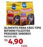Assaí Atacadista Pedigree - alimento para cães tipo bifinho filezitos sabores oferta