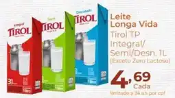 Super Kan Leite longa vida tirol tp integral/semi/desn. oferta