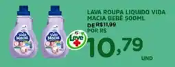 Araújo Supermercados Lava roupa liquido vida macia bebê oferta