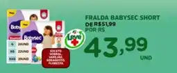 Araújo Supermercados Fralda babysec short oferta