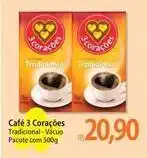 Atacadão 3 corações - café oferta