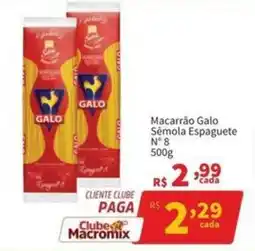 Macromix Atacado Macarrão Galo Sêmola Espaguete N° 8 oferta