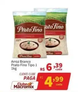 Macromix Atacado Arroz branco prato fino tipo 1 oferta