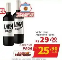 Macromix Atacado Vinho Uma Argentino oferta