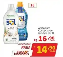 Macromix Atacado Amaciantes concentrado girando sol 1l oferta
