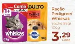 Super Kan Ração Pedigree/ Whiskas oferta