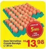 Fort Atacadista Ovos vermelhos grande bandeja oferta