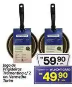 Fort Atacadista De - jogo de frigideiras tramontina c/2 un. vermelho oferta