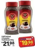 Fort Atacadista Tradicional - café solúvel 3 corações tradicional oferta
