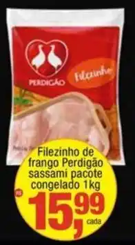 Frangolândia Filezinho de frango perdigão sassami oferta