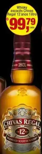 Frangolândia Whisky escocês Chivas Regal 12 anos oferta