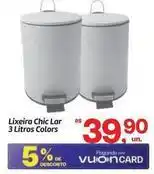 Fort Atacadista Chic - lixeira lar 3 litros colors oferta