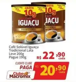 Macromix Atacado Café Solúvel Iguacu Tradicional Lata oferta