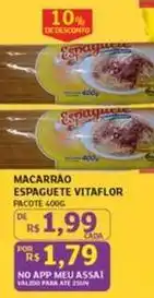 Assaí Atacadista Vitaflor - macarrao espaguete oferta