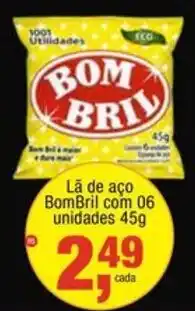 Frangolândia Lã de aço BomBril oferta