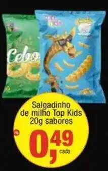 Frangolândia Salgadinho de milho Top Kids oferta