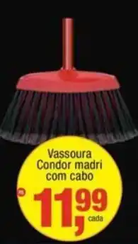 Frangolândia Vassoura Condor madri com cabo oferta