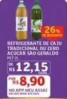 Assaí Atacadista Tradicional - refrigerante de caju ou zero acucar oferta