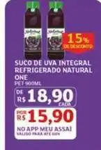 Assaí Atacadista Natural one - suco de uva integral refrigerado oferta