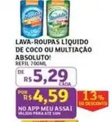 Assaí Atacadista Absoluto - lava-roupas liquido de coco ou multiação ! oferta